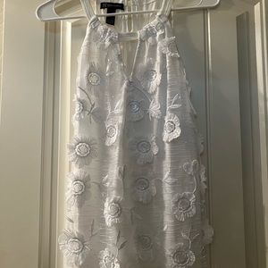 INC International Concepts Petite White Halter Top Never Warn